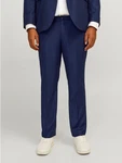 Jack & Jones Plus Anzughose JPRSOLARIS TROUSER NOOS Dunkelblau/Blau/Hellblau