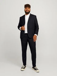 Jack & Jones Plus Anzughose JPRSOLARIS TROUSER NOOS Dunkelblau/Blau/Hellblau