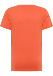 MUSTANG Kurzarmshirt Style Austin Orange/Rot