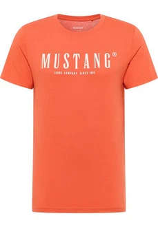 MUSTANG Kurzarmshirt Style Austin Orange/Rot