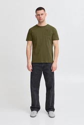 Blend Rundhalsshirt BLEND BHJAGO Dunkelgrün/Khaki