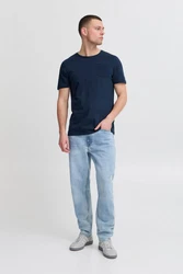 Blend Rundhalsshirt BLEND BHJAGO Dunkelblau
