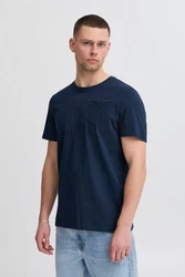 Blend Rundhalsshirt BLEND BHJAGO Dunkelblau