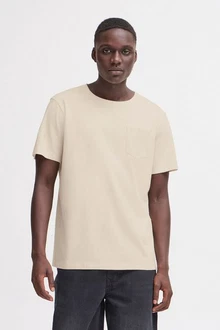 Blend Rundhalsshirt BLEND BHJAGO Khaki/Beige Blend Rundhalsshirt BLEND BHJAGO Khaki/Beige
