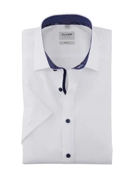 OLYMP Kurzarmhemd Dunkelblau/Weiß/Grau/Creme/Blau/Hellblau