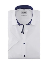 OLYMP Kurzarmhemd Dunkelblau/Weiß/Grau/Creme/Blau/Hellblau
