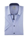 OLYMP Kurzarmhemd Dunkelblau/Pastell/Blau/Grau/Hellblau