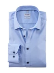OLYMP Langarmhemd Hellblau/Blau/Dunkelblau