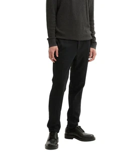 TOM TAILOR Denim Chinohose Schwarz/Khaki/Beige