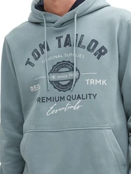 TOM TAILOR Sweatshirt Langarmshirt Blau/Hellblau/Grau/Grün/Türkis