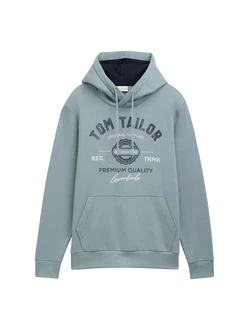 TOM TAILOR Sweatshirt Langarmshirt Blau/Hellblau/Grau/Grün/Türkis