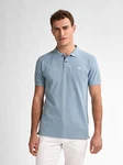 Petrol Industries Poloshirt Klassisches Poloshirt Blau/Hellblau