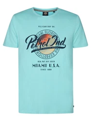 Petrol Industries T-Shirt 'Conch' Hellblau/Blau