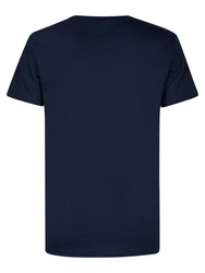 Petrol Industries T-Shirt mit Aufdruck Dunkelblau/Blau