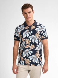 Poloshirt Tropisches Poloshirt Blueview