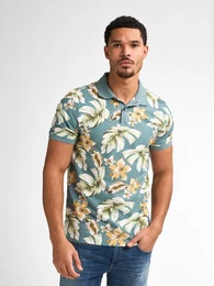 Poloshirt Tropisches Poloshirt Blueview