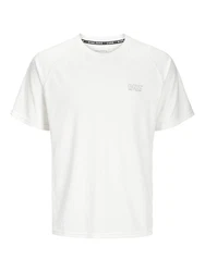 Jack & Jones Kurzarmshirt JCOCNZ T-SHIRT NOOS Weiß/Creme/Grau