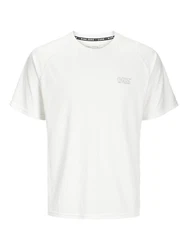 Jack & Jones Kurzarmshirt JCOCNZ T-SHIRT NOOS Weiß/Creme/Grau