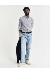 Gant Langarmhemd POPLIN Regular Fit Hellblau/Grau/Blau/Dunkelblau/Rot/Weiß/Braun