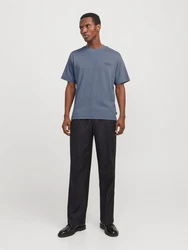 Jack & Jones Rundhalsshirt JPRBLACHAD BRANDING SS CREW NECK TEE opal/schwarz