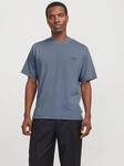 Jack & Jones Rundhalsshirt JPRBLACHAD BRANDING SS CREW NECK TEE opal/schwarz