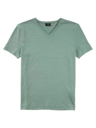 T-Shirt Linen V-Neck T-Shirt