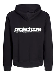 Jack & Jones Anzugweste Langarmshirt Sweatshirt Schwarz/Dunkelblau/Dunkelgrau