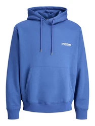 Jack & Jones Anzugweste Langarmshirt Sweatshirt enzian/weiß