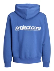 Jack & Jones Anzugweste Langarmshirt Sweatshirt enzian/weiß