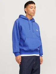 Jack & Jones Anzugweste Langarmshirt Sweatshirt enzian/weiß