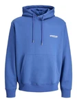 Jack & Jones Anzugweste Langarmshirt Sweatshirt enzian/weiß
