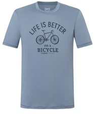 SUPER.NATURAL T-Shirt BETTER BIKE TEE Herren Blau/Grau