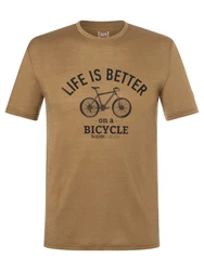 SUPER.NATURAL T-Shirt BETTER BIKE TEE Herren Braun/Khaki/Dunkelgrün