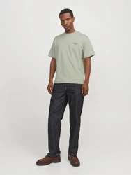 Jack & Jones Rundhalsshirt JPRBLACHAD BRANDING SS CREW NECK TEE Dunkelgrün/Grün/Hellgrün/Khaki