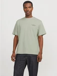 Jack & Jones Rundhalsshirt JPRBLACHAD BRANDING SS CREW NECK TEE Dunkelgrün/Grün/Hellgrün/Khaki