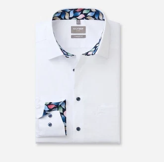 OLYMP Businesshemd Luxor comfort fit Weiß/Creme