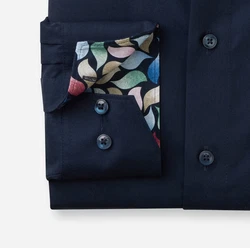 OLYMP Businesshemd Luxor comfort fit Dunkelblau/Hellblau