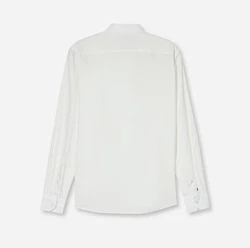 OLYMP Langarmhemd Casual Weiß/Grau/Creme