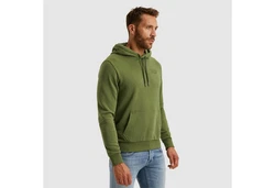 PME LEGEND Hoodie mit Logo Print Dunkelgrün/Grün