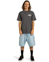 DC Shoes T-Shirt Stock Up Hellgrau/Dunkelgrau/Grau/Gelb