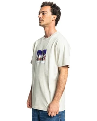 DC Shoes T-Shirt Metallic Star Khaki/Beige/Weiß