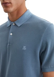 Marc O'Polo Poloshirt Bio-Baumwoll-Stretch Blau/Grau/Hellblau