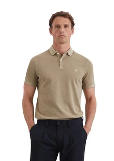 Marc O'Polo Poloshirt Bio-Baumwoll-Stretch Khaki/Beige Marc O'Polo Poloshirt Bio-Baumwoll-Stretch Khaki/Beige