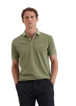 Marc O'Polo Poloshirt Bio-Baumwoll-Stretch Khaki/Dunkelgrün/Grün