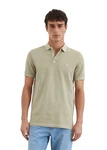 Marc O'Polo Poloshirt Bio-Baumwoll-Stretch Khaki/Grün/Hellgrün