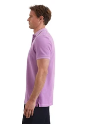 Marc O'Polo Poloshirt Bio-Baumwoll-Stretch Lila