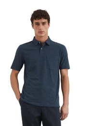 Poloshirt aus weichem Slub-Jersey