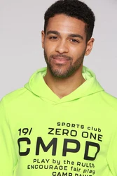 CAMP DAVID Kapuzensweatshirt Neonfarben/Grün
