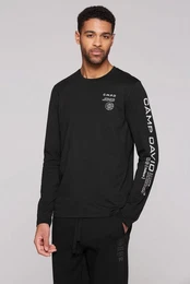 Rundhalsshirt mit Necktape