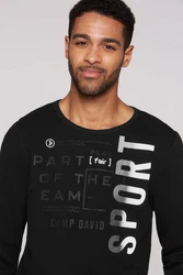 CAMP DAVID Sweater Schwarz